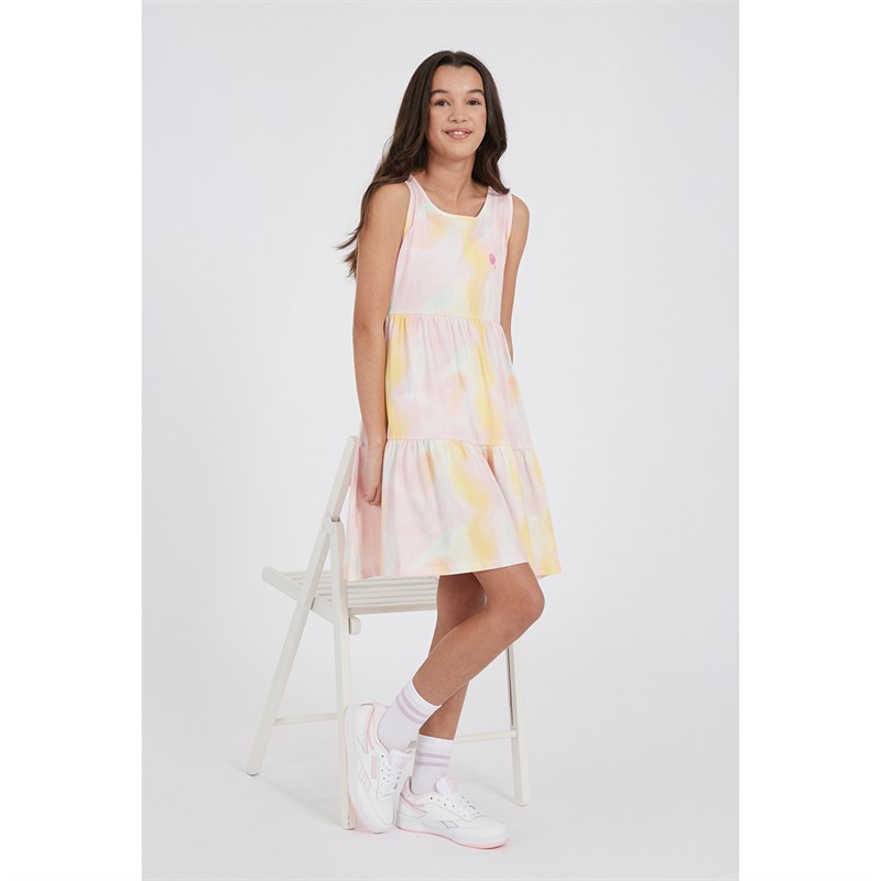 Board Angels Girls Tie Dye Cherry Dress Multi