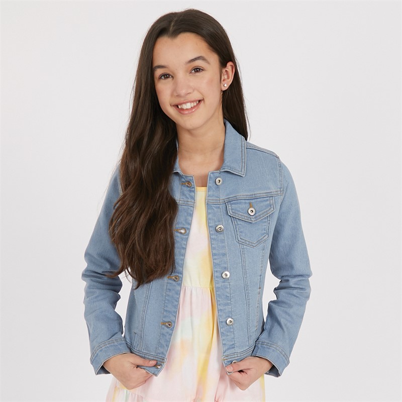 Board Angels Girls Denim Jacket Light Blue