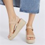 Board Angels Womens Minelli Platform Espadrille Sandals Nude