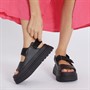 Board Angels Womens Bolt Chunky Sandals Black