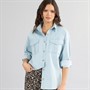 Board Angels Womens Denim Shirt Mid Blue