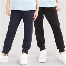 Board Angels Girls Two Pack Joggers Black/Navy