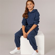 Board Angels Girls Hoodie And Cargo Joggers Tracksuit Denim Blue