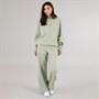 Board Angels Womens Oversized Sweatshirt And Open Hem Joggers Olive Green