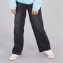 Board Angels Girls Wide Leg Jeans Washed Black