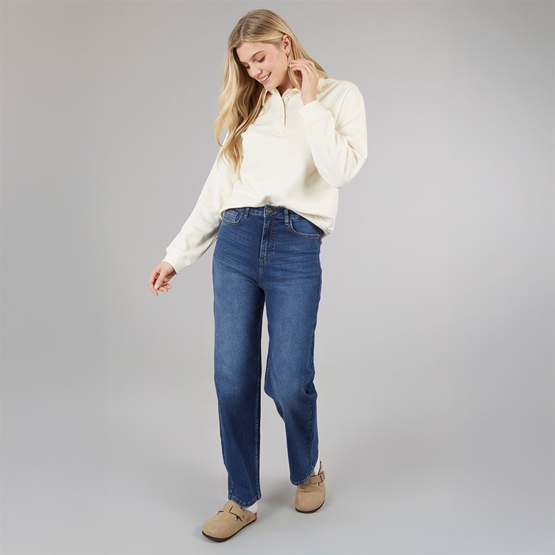 Board Angels Womens Stretch Straight Fit Jeans Dark Wash