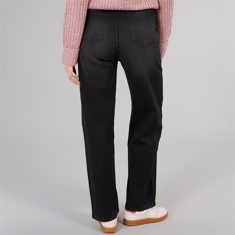 Board Angels Womens Stretch Straight Fit Jeans Black