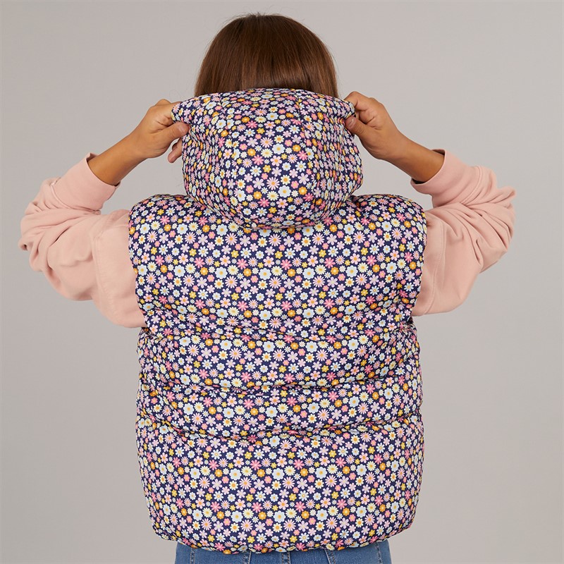 Board Angels Girls Printed Gilet Multi