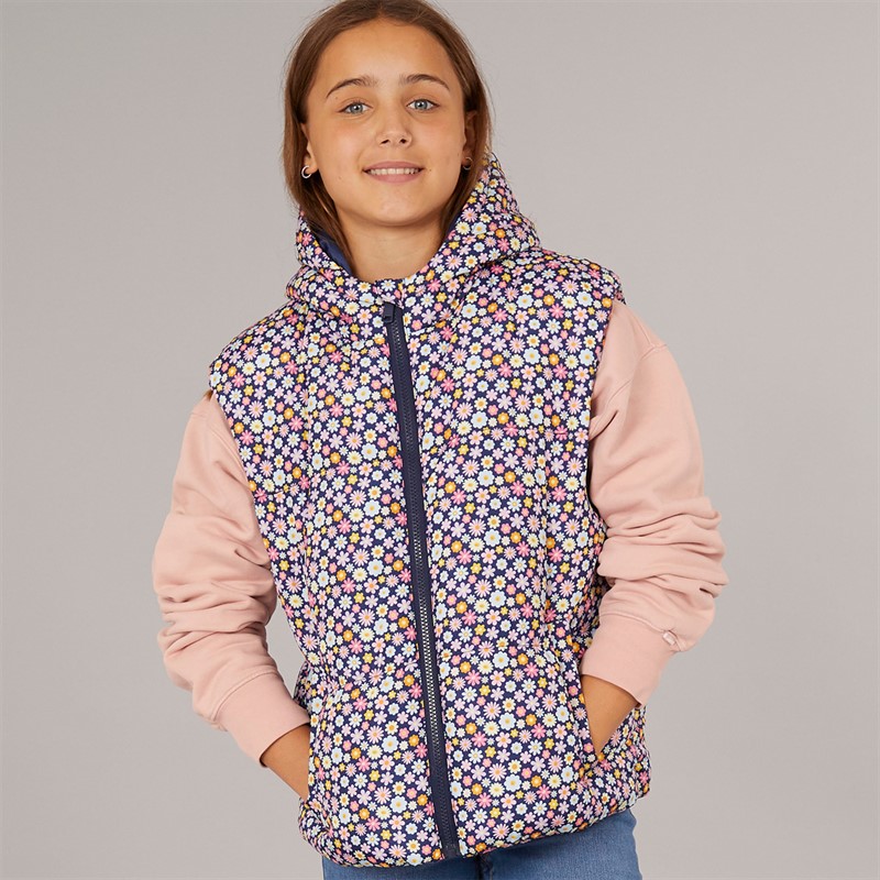 Board Angels Girls Printed Gilet Multi