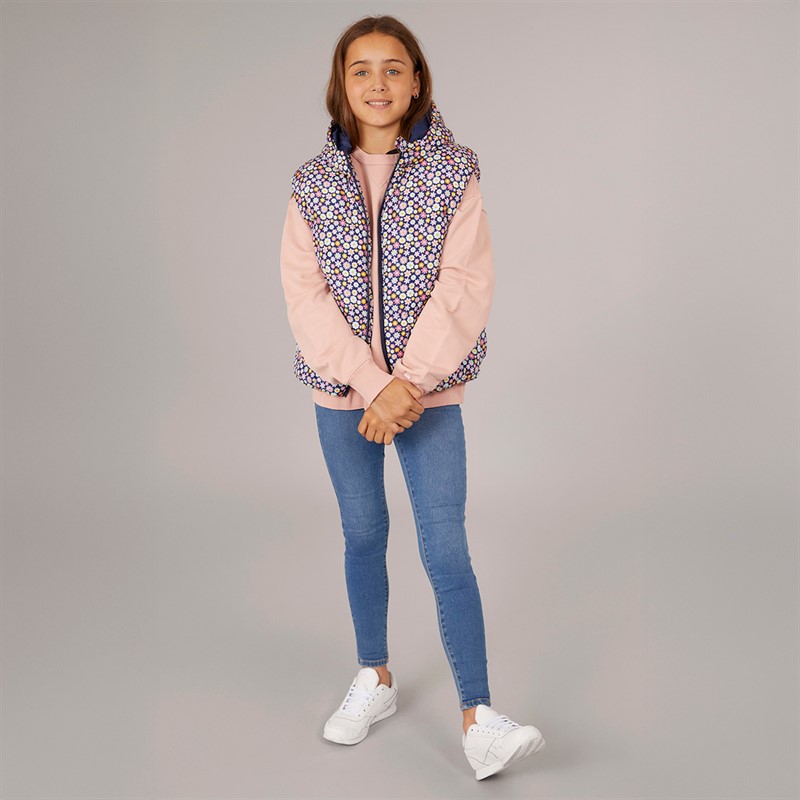Board Angels Girls Printed Gilet Multi