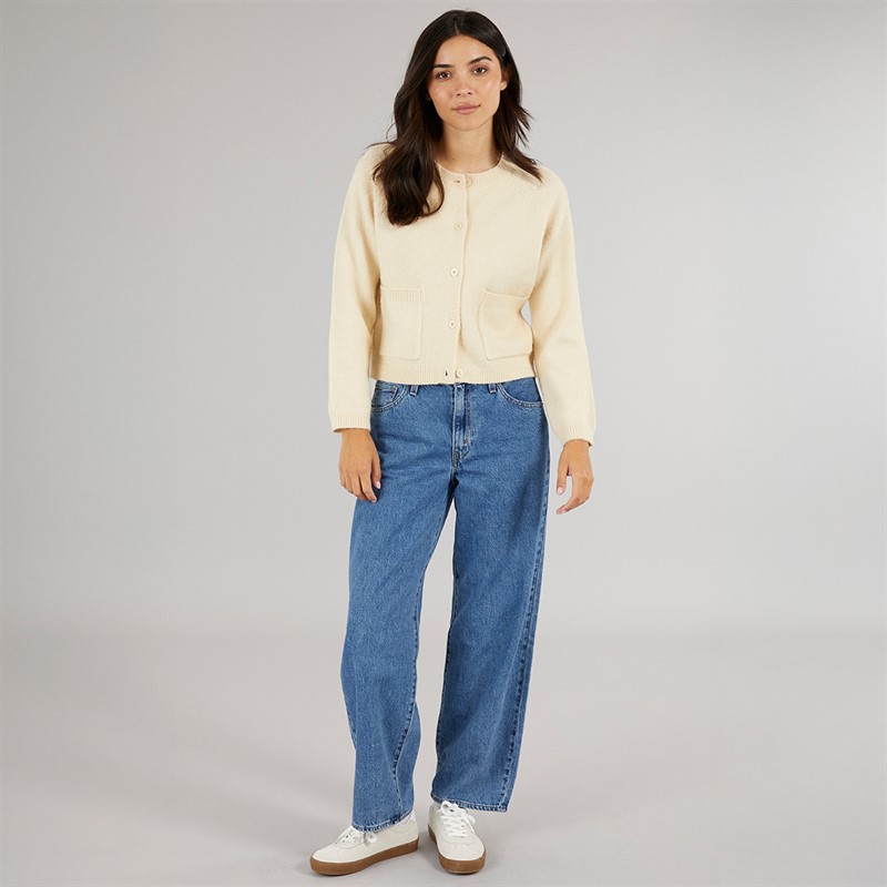 Board Angels Womens Supersoft Cardigan Stone