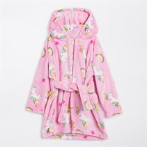 Board Angels Girls AOP Dressing Gown Pink