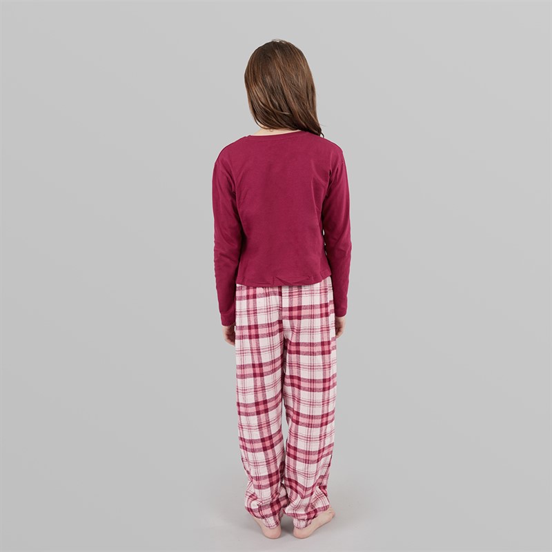 Board Angels Girls Woven Pants And Jersey T-Shirt Set Multi Multi