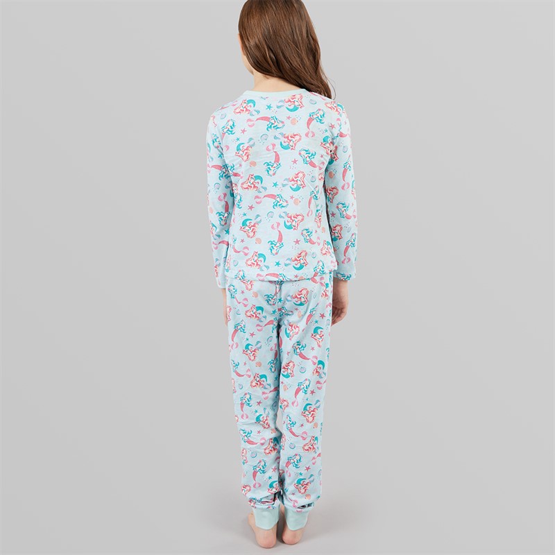 Board Angels Girls Mermaid Pyjama Set Multi Multi