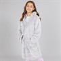 Board Angels Girls Dressing Gown Grey Frosted