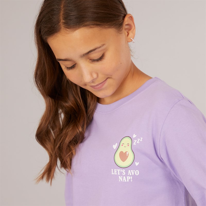 Board Angels Girls Two Pack Snack Pyjama Set Multi