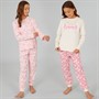 Board Angels Girls Two Pack Bow Pyjama Sets Multi