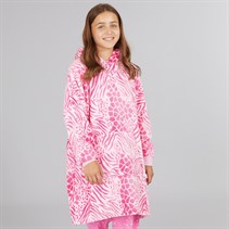 Board Angels Girls Leopard Oversized Blanket Hoodie Pink Leopard