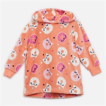 Board Angels Infant Girls Blanket Hoodie Orange Multi
