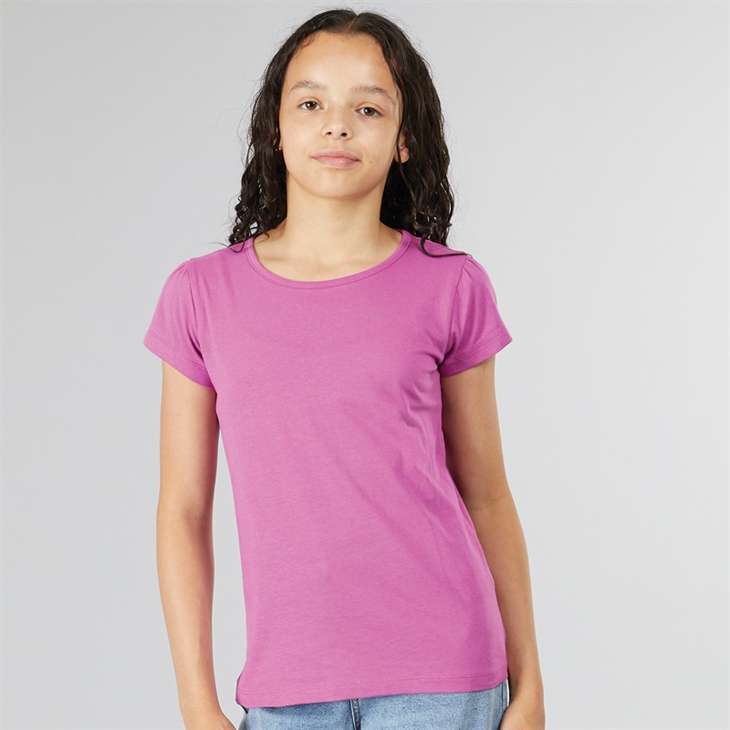 Board Angels Girls Five Pack Plain T-Shirts Multi
