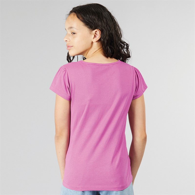 Board Angels Girls Five Pack Plain T-Shirts Multi