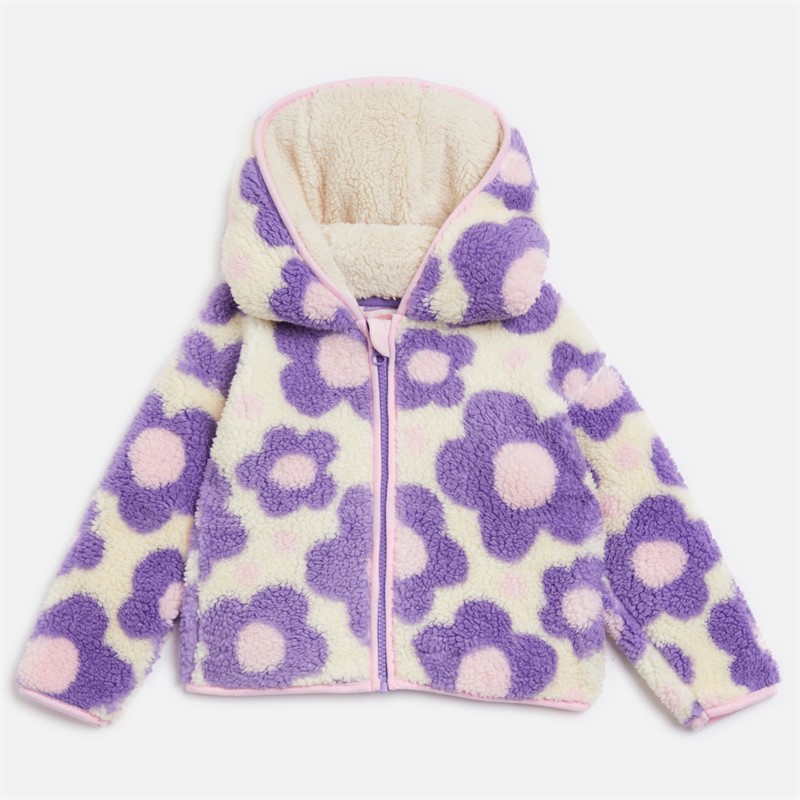 Board Angels Infant Girls Zip-Through Fleece Jacket Multi
