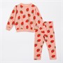 Board Angels Girls Strawberry Sweatshirt And Leggings Set Pink
