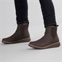 Board Angels Womens Ella Wedge Chelsea Boots Brown