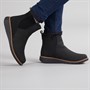 Board Angels Womens Ella Wedge Chelsea Boots Black