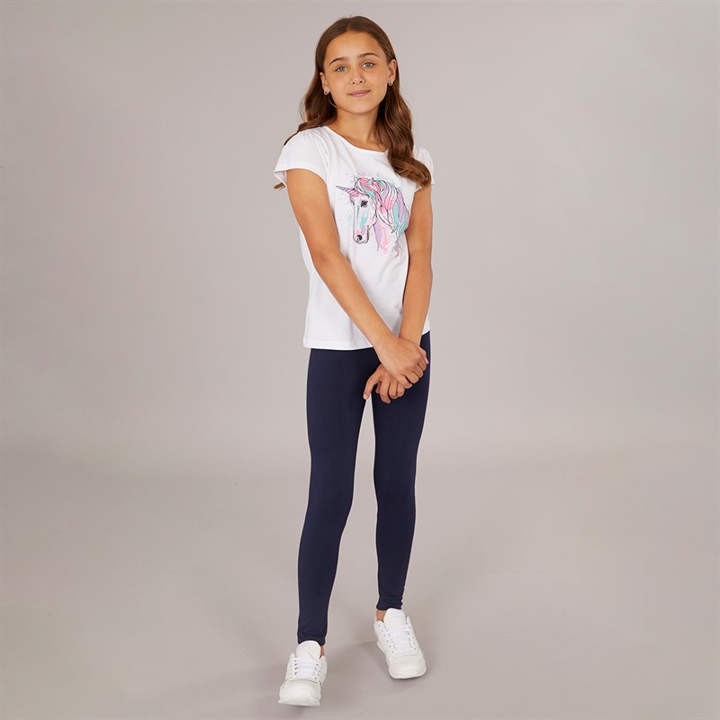 Board Angels Girls Three Pack Unicorn T-Shirts Multi