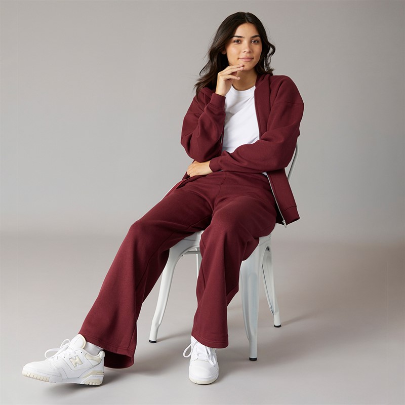 Board Angels Womens Open Hem Joggers Burgundy