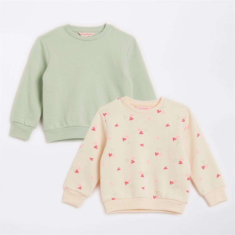 Board Angels Infant Girls Cherry Two Pack Sweatshirts Multi