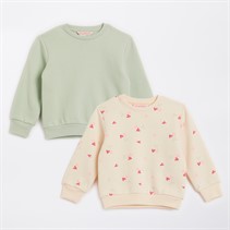 Board Angels Infant Girls Cherry Two Pack Sweatshirts Multi