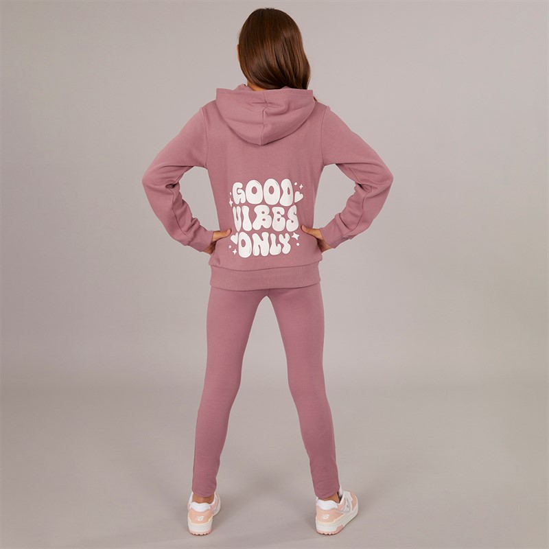 Board Angels Girls Hoodie And Leggings Set Nostalgia Rose