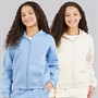 Board Angels Girls Two Pack Zip Through Hoodies Baby Blue/Off White Baby Blue/Off-White