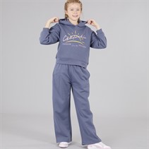 Board Angels Girls Hoodie And Wide Leg Joggers Set Dusty Blue