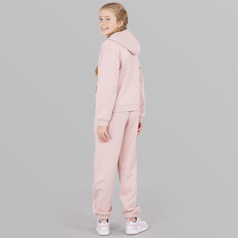 Board Angels Girls Zip Through Hoodie And Joggers Set Baby Pink
