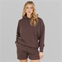 Board Angels Womens Hoodie And Shorts Set Chocolate