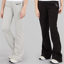 Board Angels Girls Two Pack Flared Joggers Light Grey/Black Lt Grey/Black