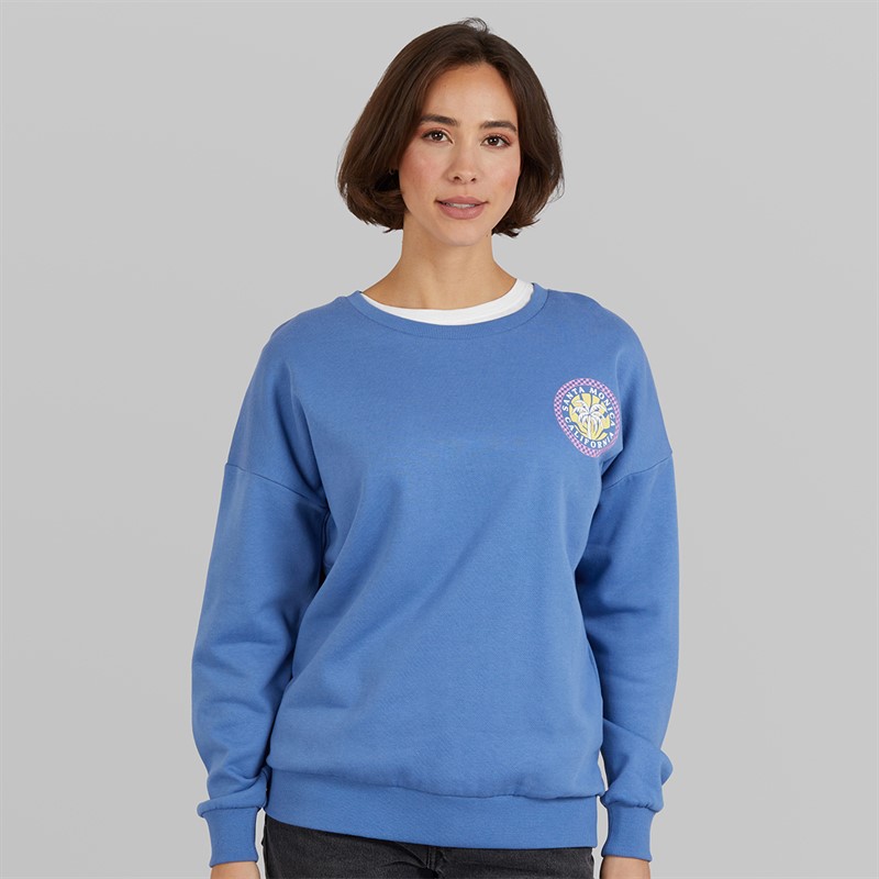 Board Angels Womens Sweatshirt Bright Blue