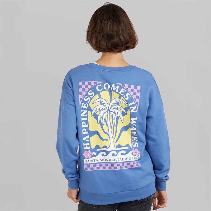 Board Angels Womens Sweatshirt Bright Blue