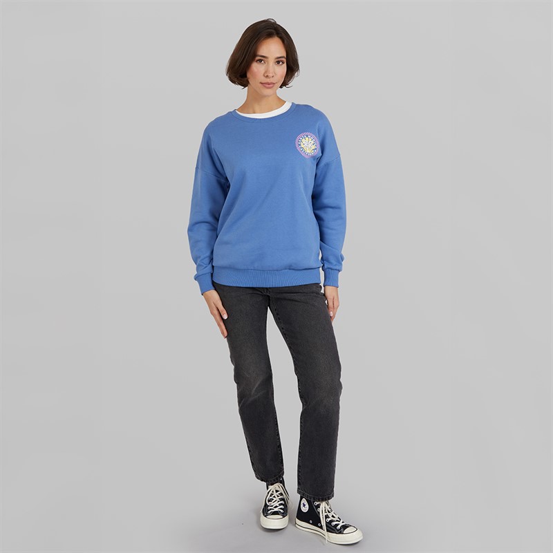 Board Angels Womens Sweatshirt Bright Blue