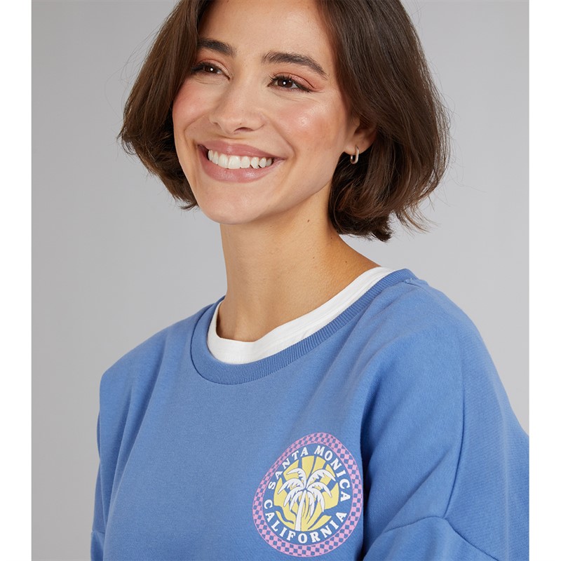 Board Angels Womens Sweatshirt Bright Blue