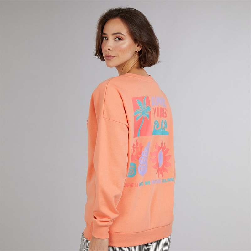 Board Angels Womens Sweatshirt Peach