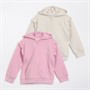 Board Angels Girls Two Pack Hoodies Off-White/Lilac