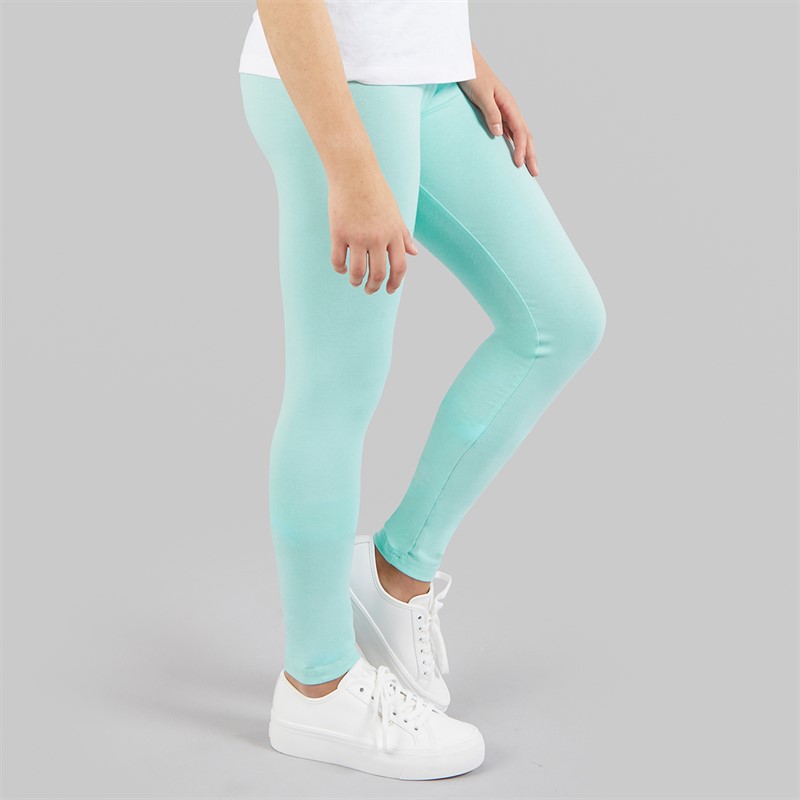 Board Angels Girls Five Pack Plain Leggings Multi