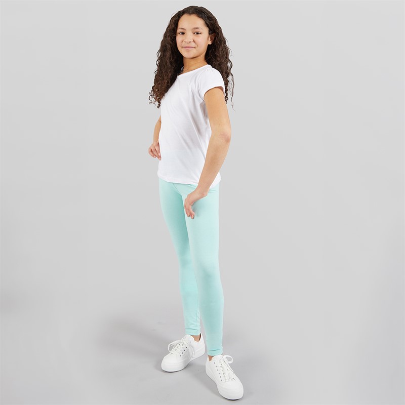 Board Angels Girls Five Pack Plain Leggings Multi