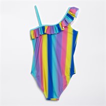 Board Angels Girls Swimsuit Rainbow