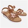 Board Angels Girls Ankle Strap Sandals Rose Gold
