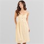 Board Angels Womens Strappy Midi Striped Dress Buttermilk Stripe